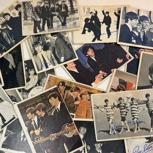 Lot Of 22 TCG 2 & 3rd Series BEATLES 1960s Music Band Trading Cards Vintage